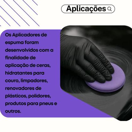 Imagem de Aplicador de Espuma Automotiva ZACS - Ideal Para Pintura Pláticos, Couro, Borracha Pneus e Vidros 1 unidade