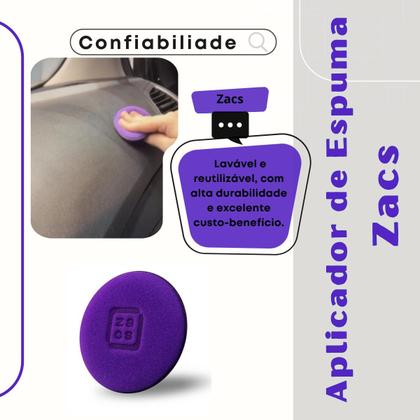 Imagem de Aplicador de Espuma Automotiva ZACS - Ideal Para Pintura Pláticos, Couro, Borracha Pneus e Vidros 1 unidade
