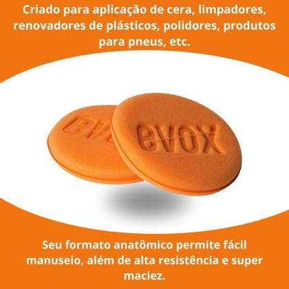 Imagem de Aplicador De Espuma Automotivo Evox  Kit C/ 2 Unidades