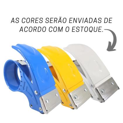 Imagem de Aplicador de Metal Para Fitas Ade Embalagens Manual Rolos de Fitas Pratico Moderno - Baratotal Store
