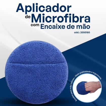 Imagem de Aplicador de Microfibra Com Encaixe Para Mão Luva Aplicar Cera Produto Selante Vonixx