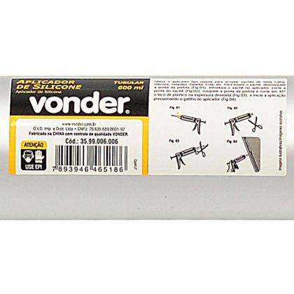 Imagem de Aplicador de silicone tubular 600 ml Vonder