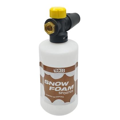 Imagem de Aplicador Snow Foam Canhão de Espuma Profissional 1/4 700ml Garrafa Branca Encaixe Sem Adaptador Dobb SFD0725