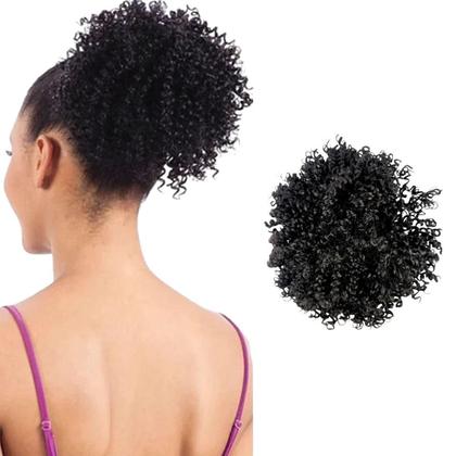 Imagem de Aplique Afro Puff Coque Fibra Orgânica Cor 1B