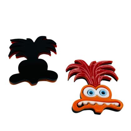 Imagem de Aplique Ansiedade Divertidamente 39x34mm 1pç Artesanato Biju