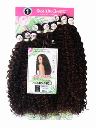 Imagem de Aplique Cabelo Cacheado Bio Fibra / Vegetal - Fashion Classic - Carnaval - Para O Dia A Dia