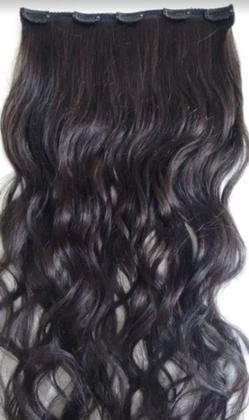 Imagem de Aplique Cabelo Humano Liso Ondulado Tic Tac 60cm 50g 1 Tela