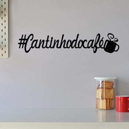Imagem de Aplique Cantinho Do Café Decoração Mdf 45cm
