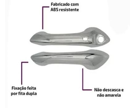 Imagem de Aplique Capa Maçaneta Cromada New Onix Tracker 4 Pts 20 A 22