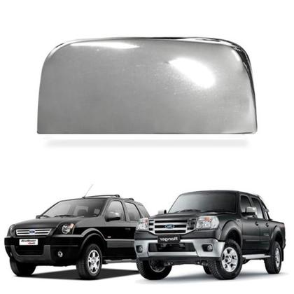 Imagem de Aplique Capa Retrovisor Ecosport 2003 a 2012 Ranger 2003 a 2005 Esquerdo Cromado - Shekparts