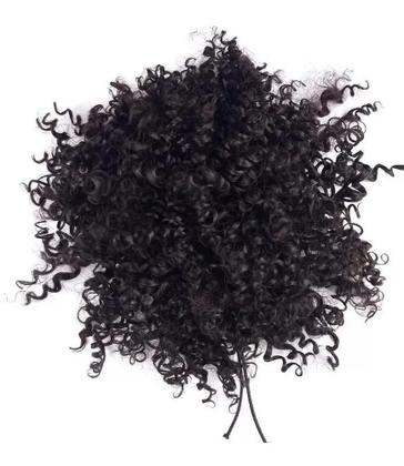 Imagem de Aplique Coque De Cabelo Orgânico Cacheado Afro Puff