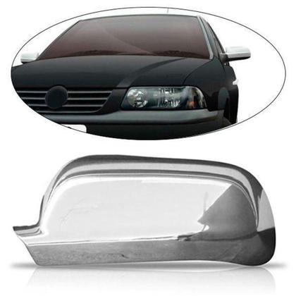 Imagem de Aplique Cromado do Retrovisor Específico para Gol GIII, Santana, Golf  Lado Direito - SERAUTO