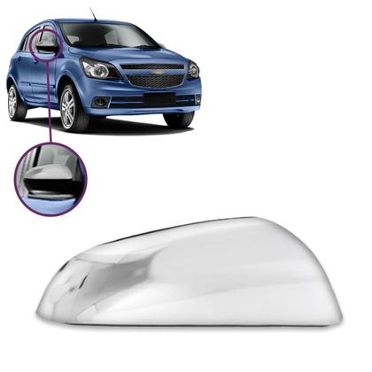 Imagem de Aplique Cromado para Capa Retrovisor Agile 2010 a 2014 Montana G2 2011 a 2020