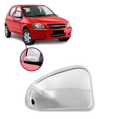 Imagem de Aplique Cromado para Capa Retrovisor Celta 2000 2001 2002 2003 2004 2005 2006