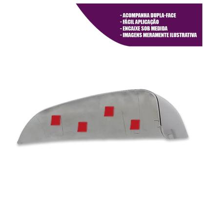 Imagem de Aplique Cromado para Capa Retrovisor Corsa G2 2002 a 2012 Montana G1 2002 a 2010