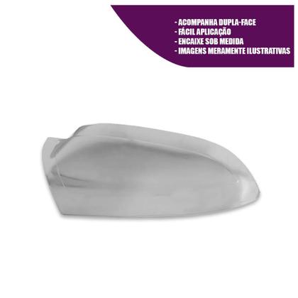 Imagem de Aplique Cromado para Capa Retrovisor Fox G1 2003 a 2010 CrossFox 2005 a 2010 SpaceFox 2006 a 2010