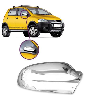 Imagem de Aplique Cromado para Capa Retrovisor Fox G1 2003 a 2010 CrossFox 2005 a 2010 SpaceFox 2006 a 2010