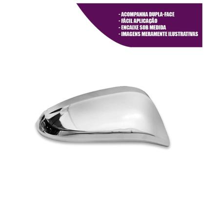 Imagem de Aplique Cromado para Capa Retrovisor Hilux Sr Srv Srx Sw4 2016 a 2021 Rav4 2014 a 2021