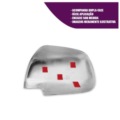 Imagem de Aplique Cromado para Capa Retrovisor Hilux Sr Srv Sw4 Pickup Suv 2005 2006 2007 2008 2009 2010 2011