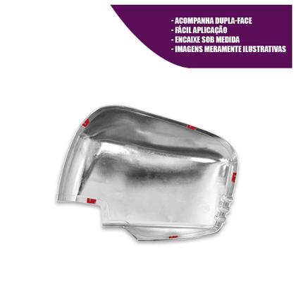 Imagem de Aplique Cromado para Capa Retrovisor L200 Triton 2008 a 2016 Pajero Dakar 2009 a 2013