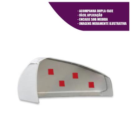 Imagem de Aplique Cromado para Capa Retrovisor Onix Prisma 2013 a 2019 Prisma Onix Joy 2020