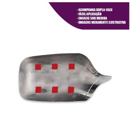 Imagem de Aplique Cromado para Capa Retrovisor Palio G1 1996 1997 1998 1999 2000 Uno Fire 2001 2002 2003 2004