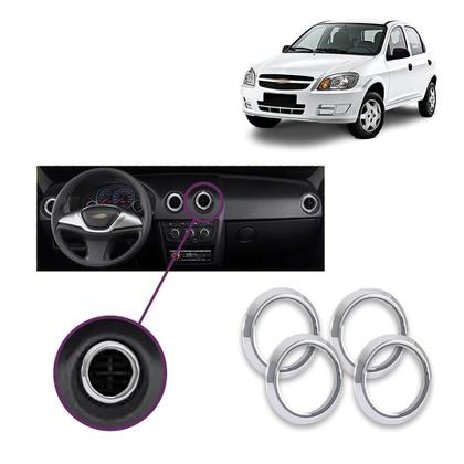 Imagem de Aplique Cromado Saída de Ar Interna Celta 07/14 Prisma 06/12