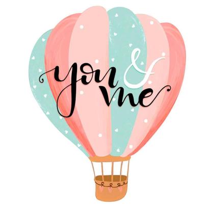 Imagem de Aplique de MDF e Papel - Coleção My Sunshine - Balões You and Me - APM8-1342