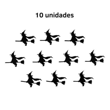 Imagem de Aplique Decorativo Bruxa Eva 5cm Roupas E Acessórios - 10 Un