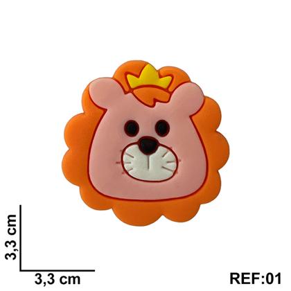 Imagem de Aplique Kit 10 Peças Leão c/ Coroa Emborrachado
