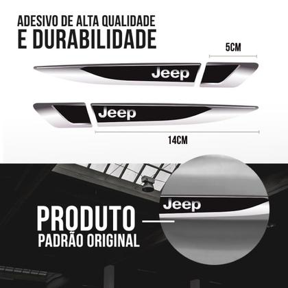 Imagem de Aplique Lateral Emblema Adesivo Paralama Resinado Jeep