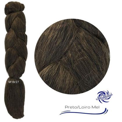 Imagem de Aplique Para Tranças Jumbão Ser Mulher Pacotão 399g Cores Clássicas 65 cm Ideal Para Tranças Box Braids