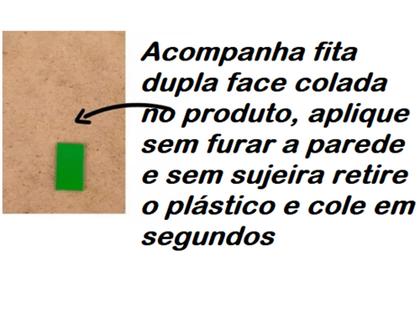 Imagem de Aplique Quadro Decorativo Gato Lua m2 MDF Preto Fosco c/ fita dupla face