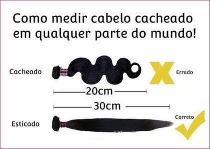 Imagem de Aplique Tic Tac Cabelo Humano Cacheado 7 Peças 100grs 50cm