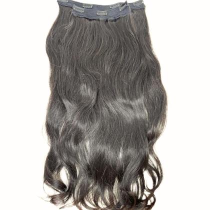 Imagem de  Aplique Tic Tac De Cabelo Humano Natural 60/65cm 150 Gramas Liso leve Ondas Alongamento Mega Hair