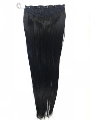 Imagem de Aplique Tic Tac Liso 80 Centímetros Cheio Idêntico Ao Humano - Removível - Organico - Aceita Prancha