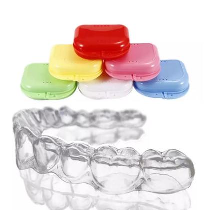 Imagem de Apneia do sono aparelho bruxismo dental placa com estojo