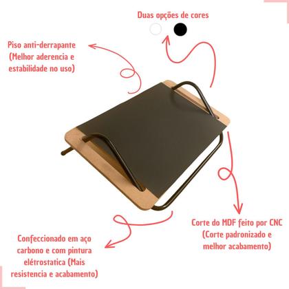 Imagem de Apoia Pés Ergonômico Com Regulagem De Inclinação-escritório