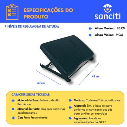 Imagem de Apoio Ajustável Para Pés Shark