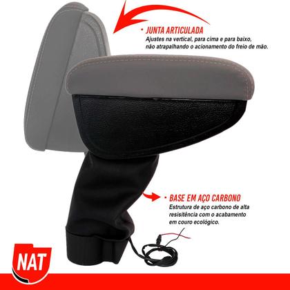 Imagem de Apoio de Braço Argo Cronos 2017 Até 2023 E Strada 2021 Até 2023 C/ Usb