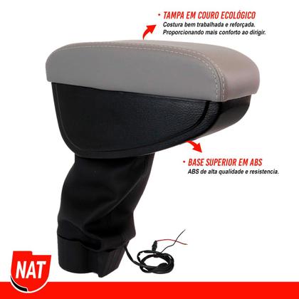 Imagem de Apoio de Braço Argo Cronos 2017 Até 2023 E Strada 2021 Até 2023 C/ Usb