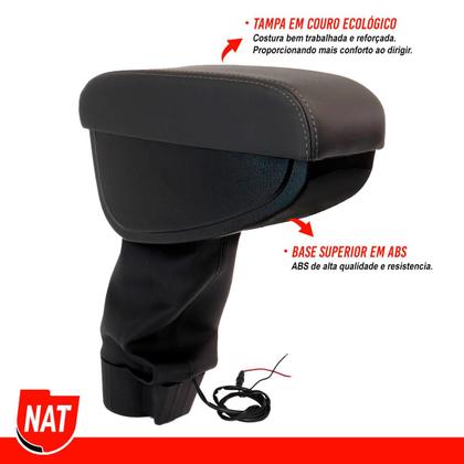 Imagem de Apoio de Braço Argo Cronos 2017 Até 2023 E Strada 2021 Até 2023 C/ Usb