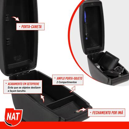 Imagem de Apoio de Braço Argo E Cronos Ano 2017 Até 2023 E Strada 2021 Até 2023 C/ Porta Objeto