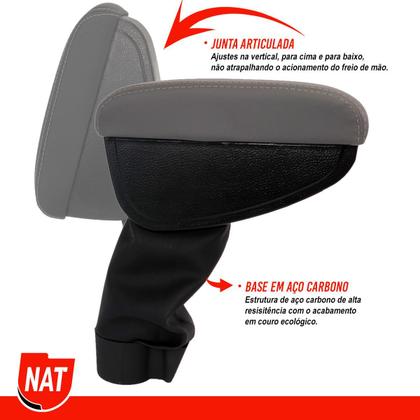 Imagem de Apoio de Braço Argo E Cronos Ano 2017 Até 2023 E Strada 2021 Até 2023 C/ Porta Objeto