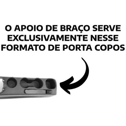 Imagem de Apoio De Braço Chevrolet Tracker Couro Cinza Costura Azul