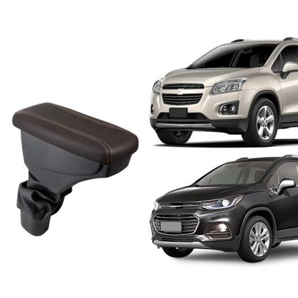 Imagem de Apoio De Braço Chevrolet Tracker Couro Marrom Cost. Marrom