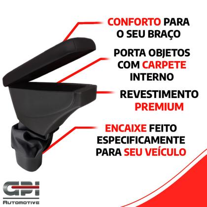 Imagem de Apoio De Braço Chevrolet Tracker Tecido Preto Sem Costura
