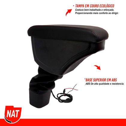 Imagem de Apoio de Braço Cobalt 2012 Até 2019 E Novo Onix 2020 Até 2023 C/ Usb