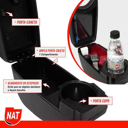 Imagem de Apoio de Braço Cobalt 2012 Até 2020 E Novo Onix 2020 Até 2023 C/ Porta Copo