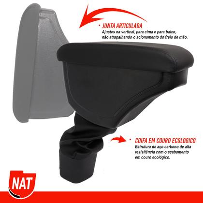 Imagem de Apoio de Braço Cobalt 2012 Até 2020 E Novo Onix/Plus 2020 Até 2023 C/ Porta Objeto